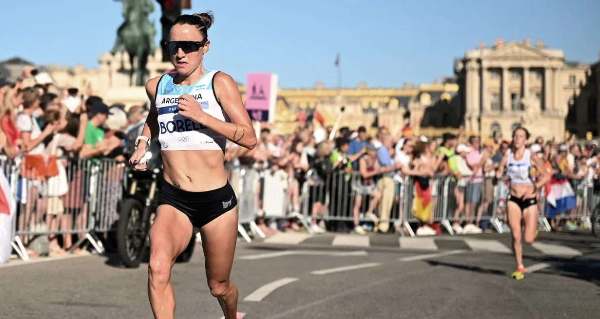 Florencia Borelli en acción durante la maratón. Crédito: Reuters