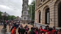 Los trabajadores municipales cumplieron la segunda jornada de paro y se movilizaron 