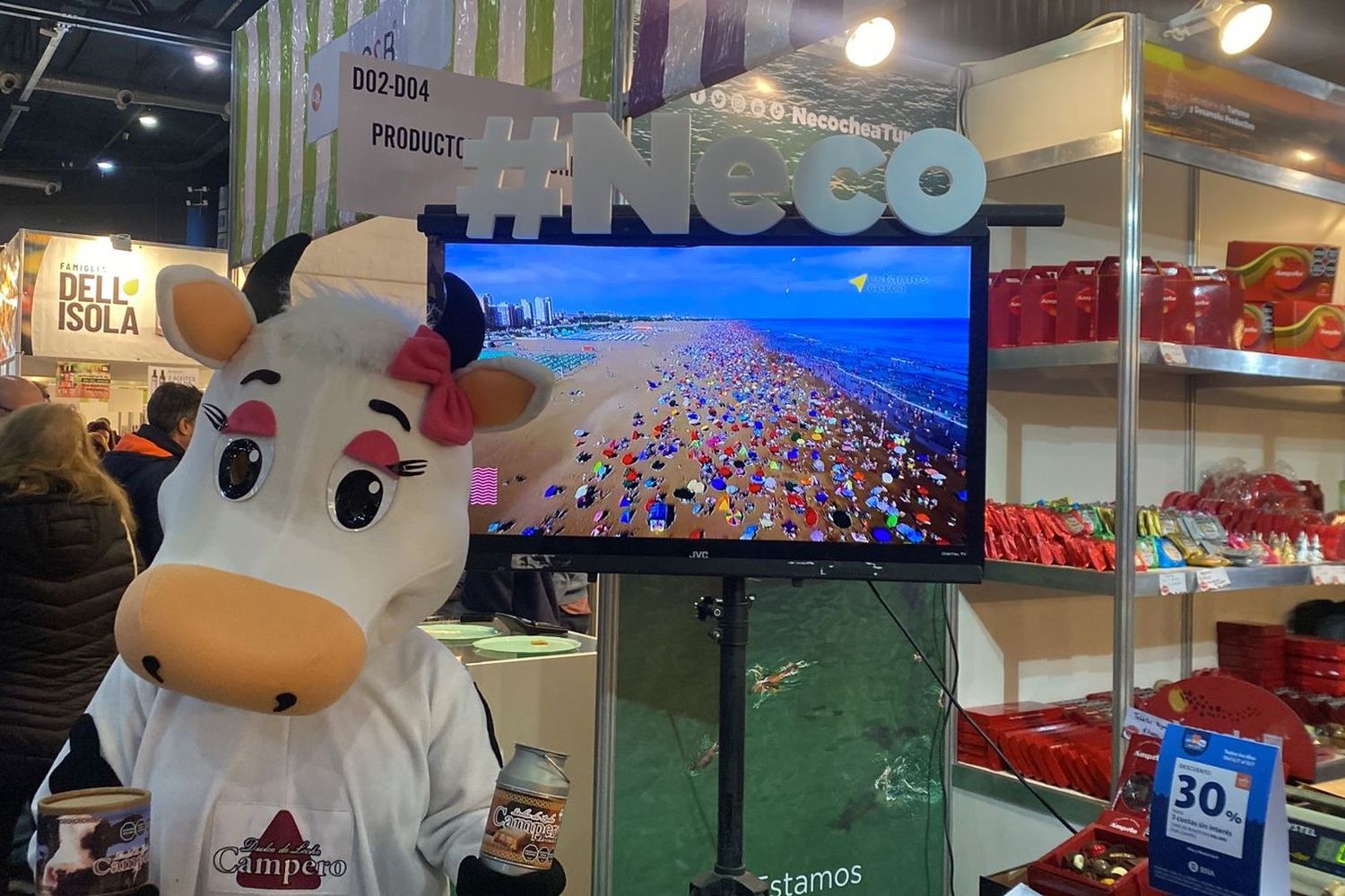 El stand de Necochea