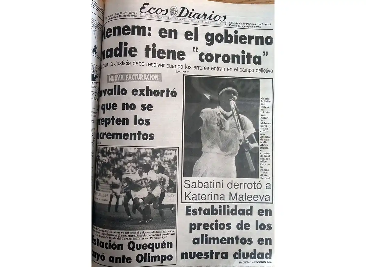 Lunes 20 de enero de 1992