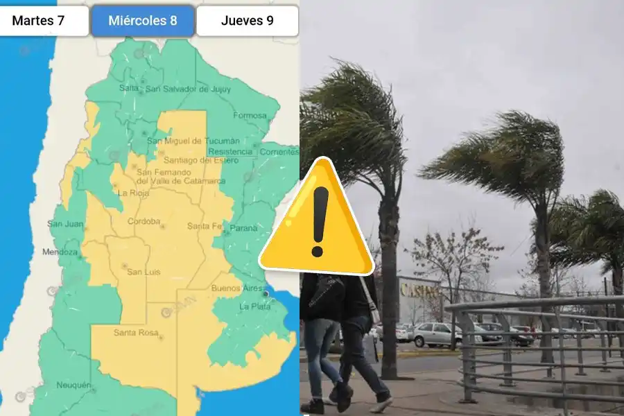 ¿Último día de alta humedad? Rige un Alerta Meteorológico por fuerte viento del Sur
