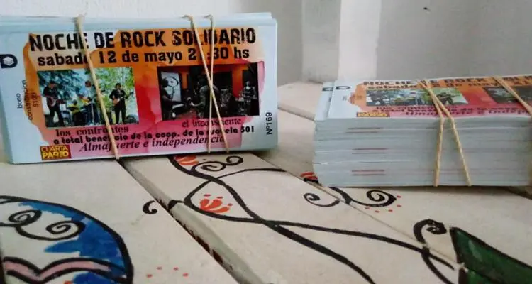 Noche de Rock Solidario en Cuarta Pared a beneficio de la Escuela 501