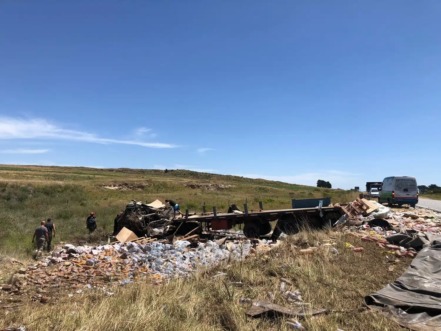 Los vecinos se movilizaron tras el trágico accidente en "El Gallo".