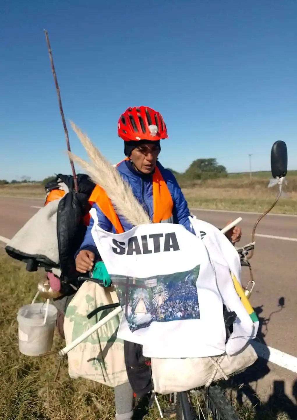 Teresita Cardoso lleva realizados unos 1.000 kilómetros en bicicleta