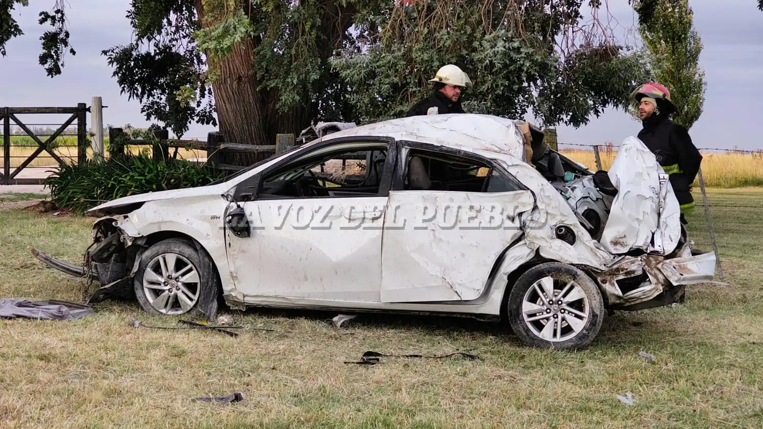 Dos muertos y dos heridos graves tras un vuelco en la Ruta 75