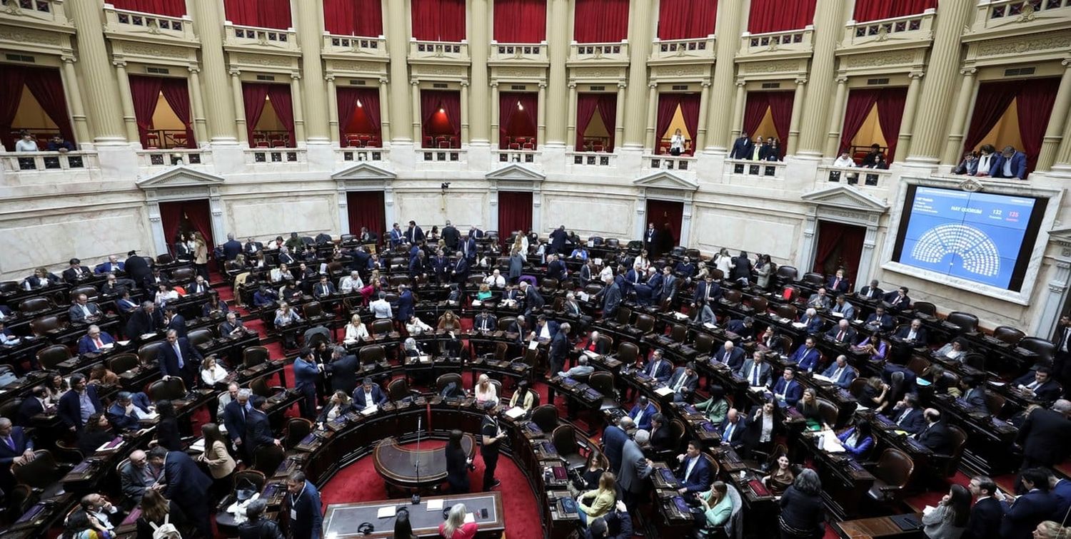 La Cámara de Diputados sesiona tras reunir quórum. Crédito: NA.