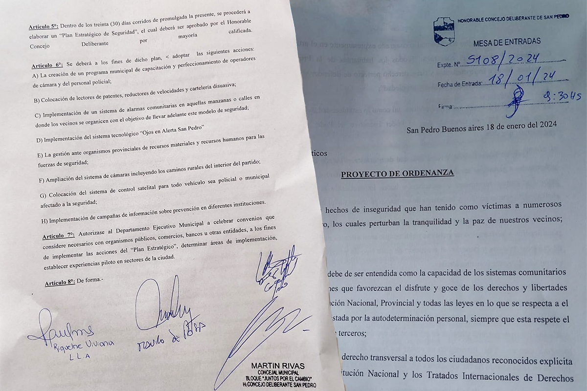 El proyecto presentado por el interbloque opositor. Foto: La Opinión.