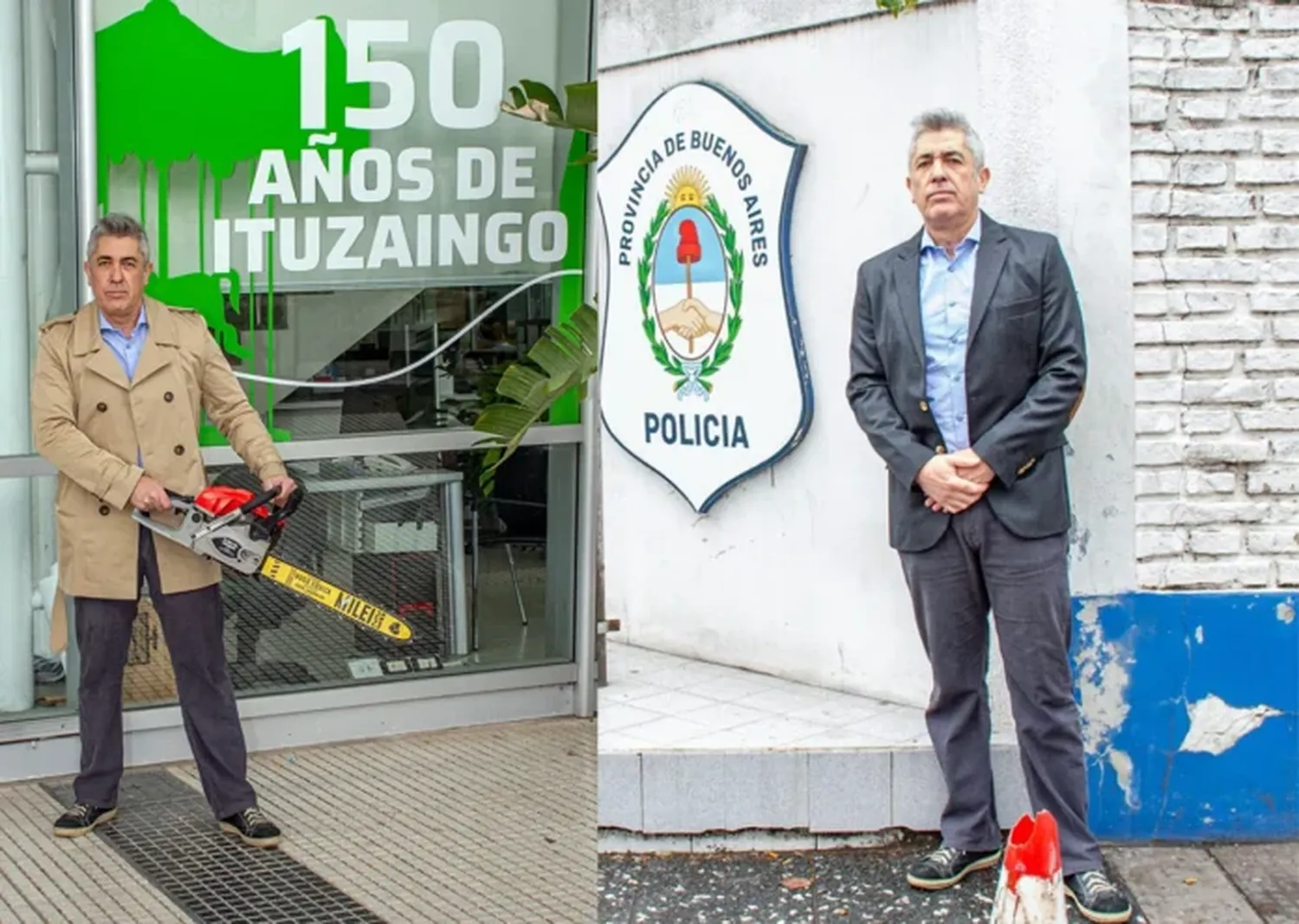 En modo Milei, Hugo Equiza también se muestra con la motosierra.