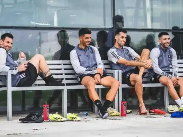 Messi, Suárez, Busquets y Jordi Alba