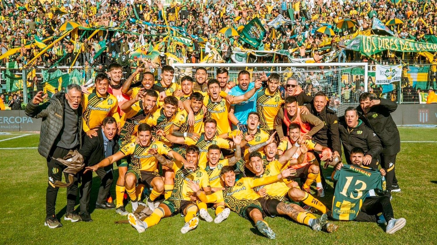 El festejo de Aldosivi tras eliminar por penales a Estudiantes en la Copa Argentina. (Foto: Prensa Aldosivi)