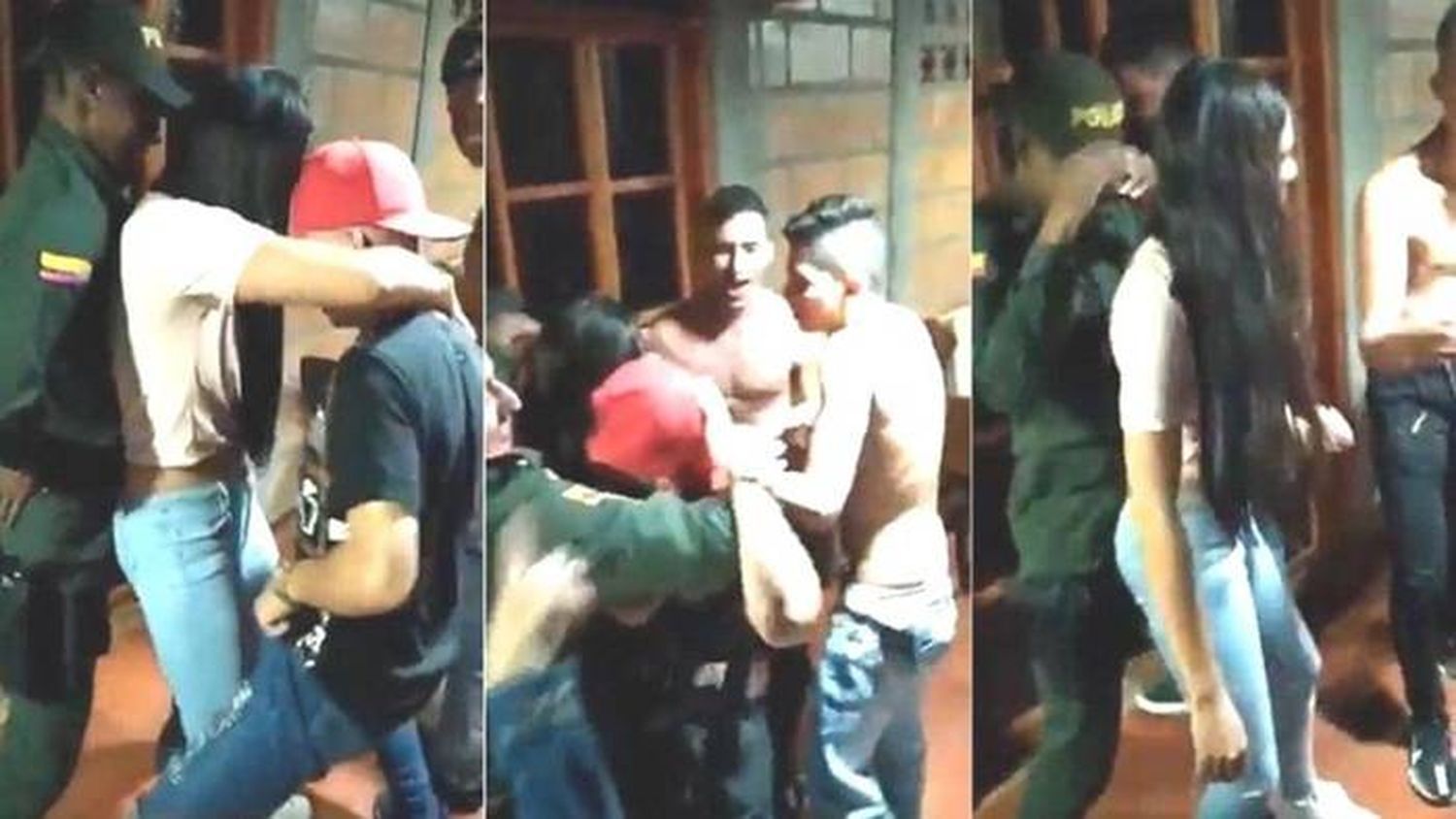 Policías fueron a clausurar una fiesta...terminaron "perreando"