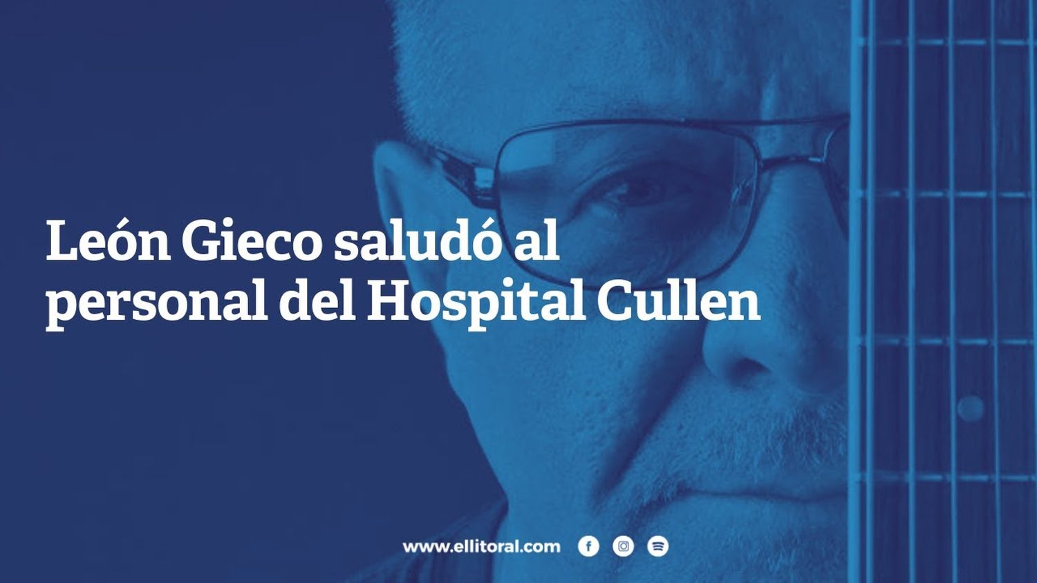 León Gieco saludó al personal del Hospital Cullen