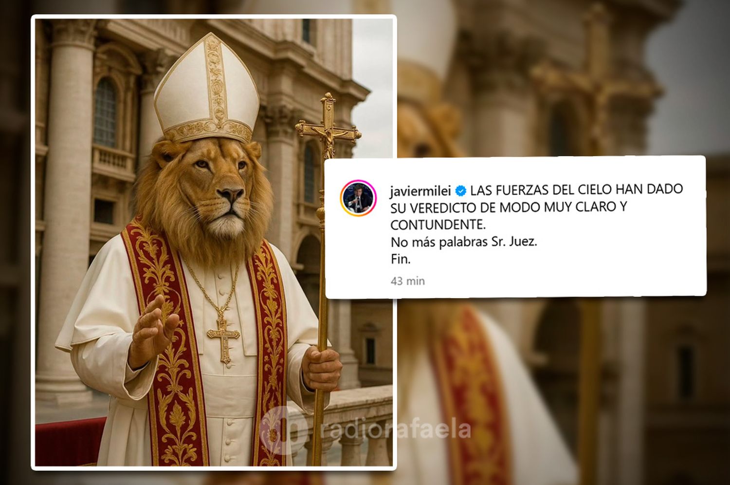 “Las fuerzas del cielo han dado su veredicto”: Milei celebró la elección del Papa León XIV con un mensaje simbólico