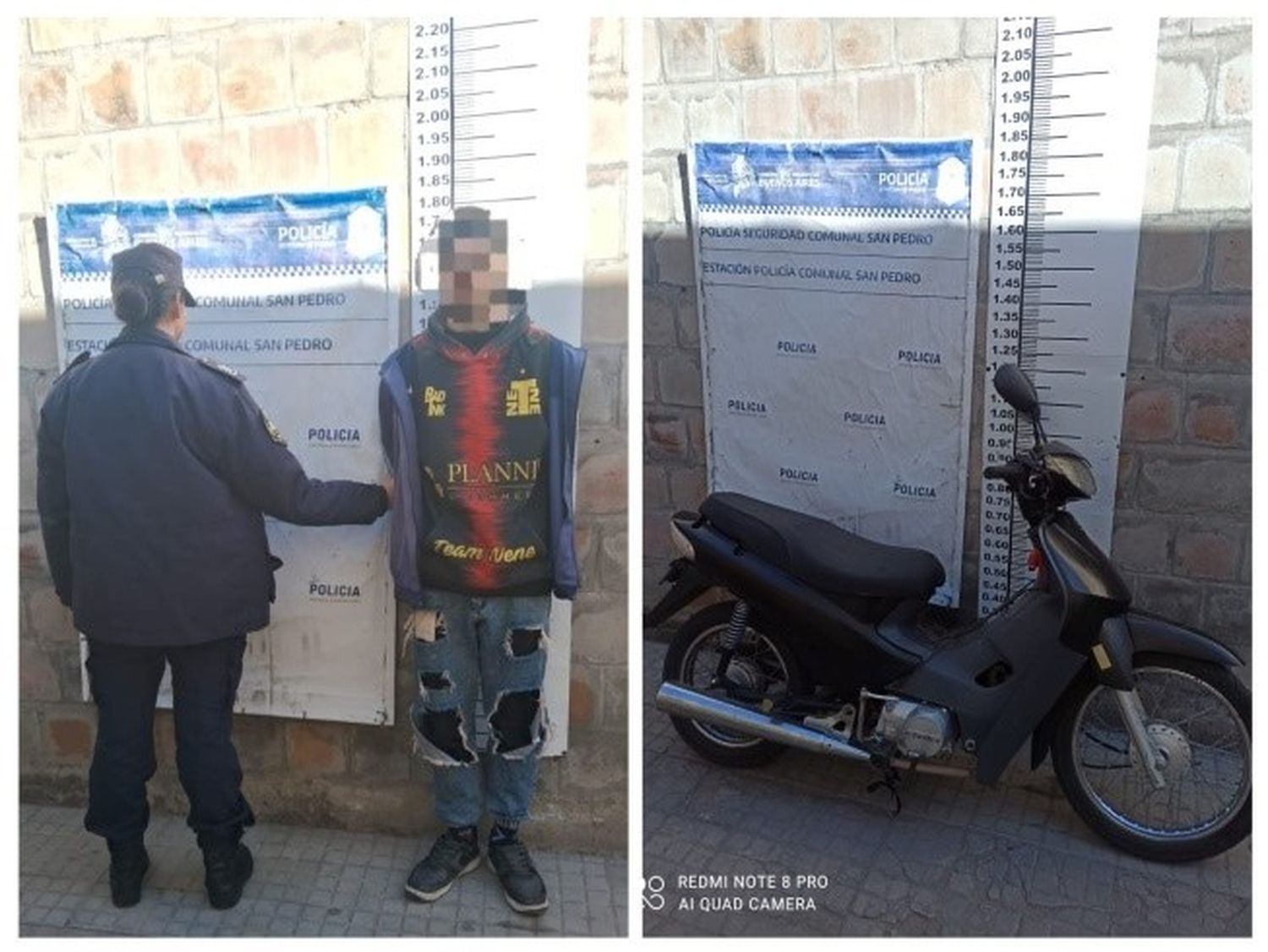 Aprehendieron a un joven con una moto con numeración de motor suprimida