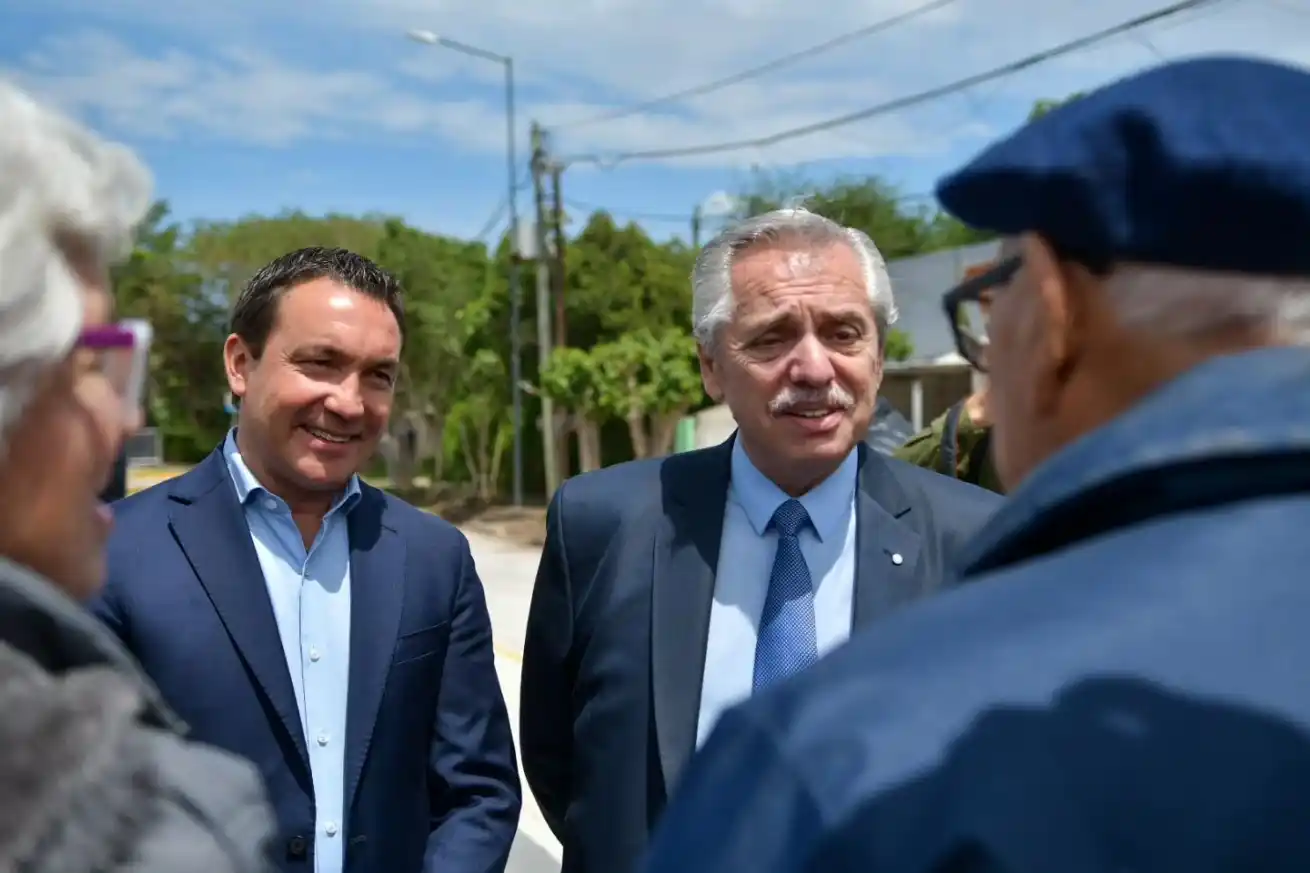 Alberto Fernández se mostró este miércoles en Florencio Varela.