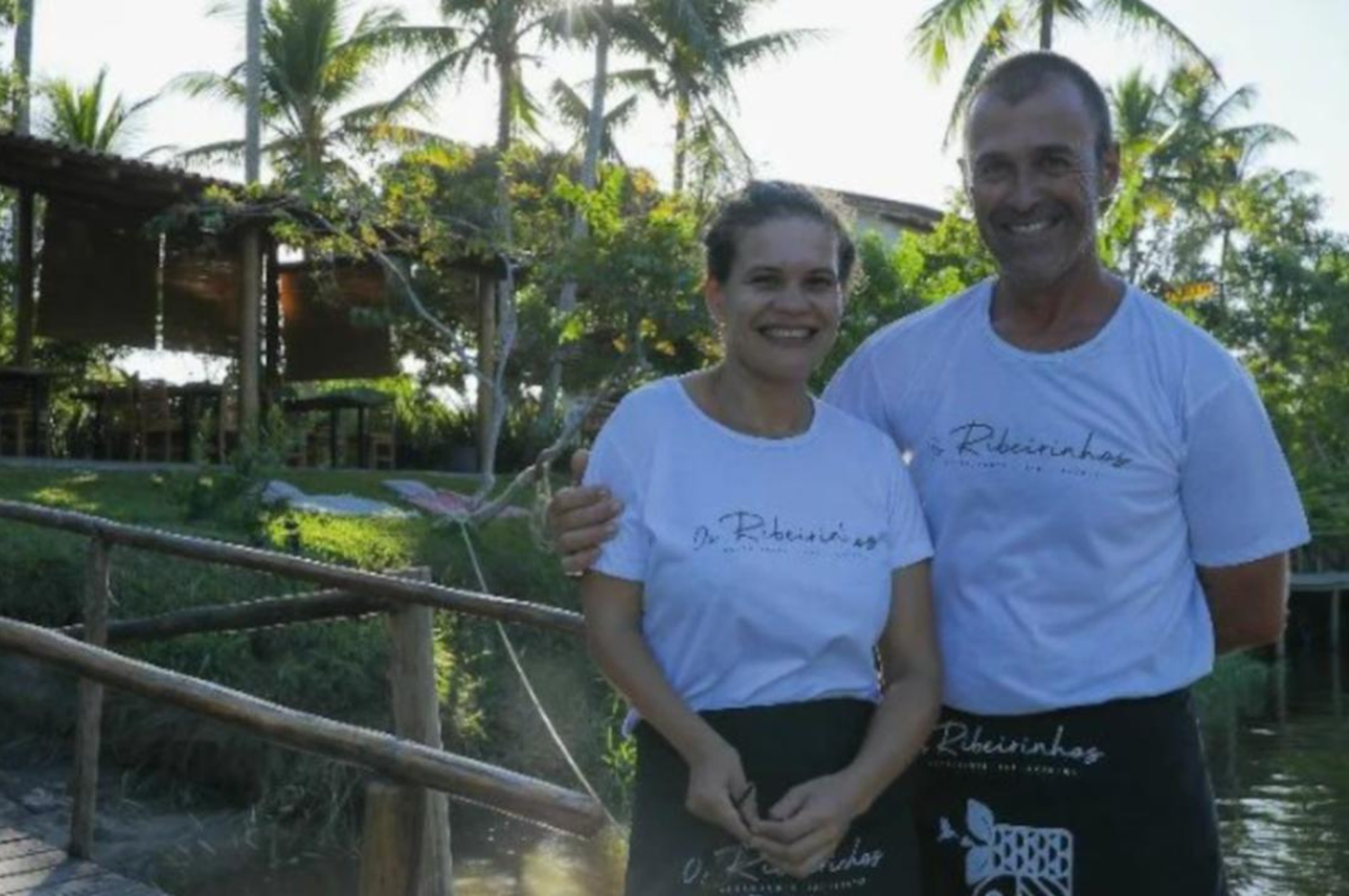 David Peregrina Capó junto a su esposa, Érica da Silva Santos.