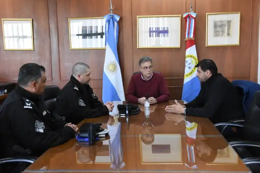El Intendente se reunió con el nuevo Jefe de Policía de la URV