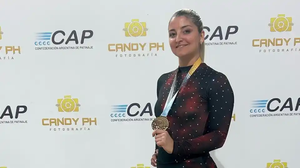La patinadora Gimena González Procopio mostró gran nivel en San Juan