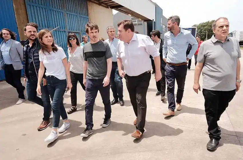 Montenegro y Raverta visitaron juntos el Parque Industrial