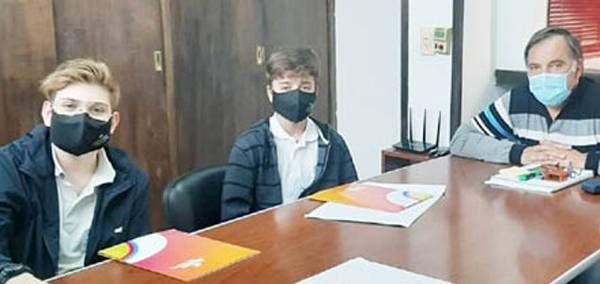 Tadeo Pinget en la instancia provincial del Senado Juvenil 