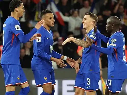 Francia festeja el triunfo y la clasificación.