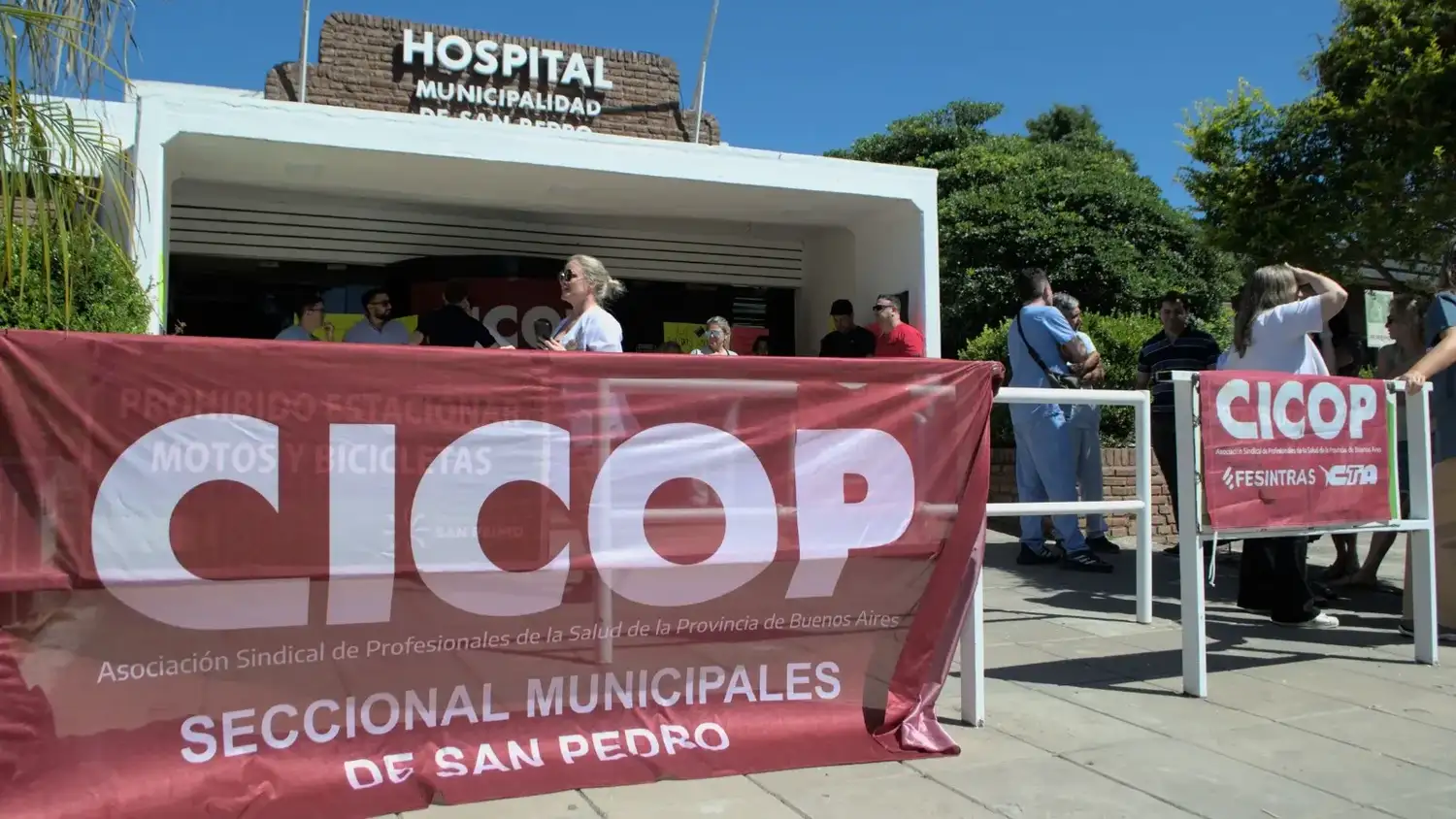paro cicop frente hospital