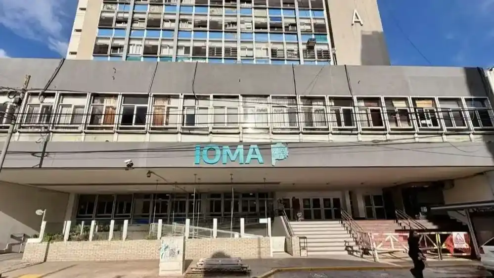 La sede central de IOMA, en La Plata.