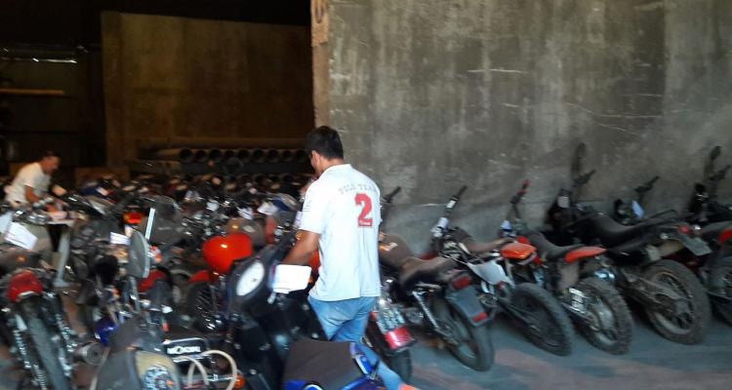 Son 1500 las motos secuestradas a infractores que irán a compactación