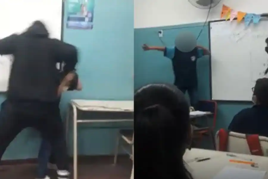 IMÁGENES SENSIBLES | Brutal pelea en una escuela: sufre bullying y terminó atacando violentamente a su agresor en Río Segundo