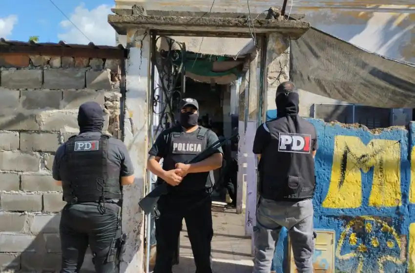 Allanamiento en Empalme Graneros: seis detenidos con drogas