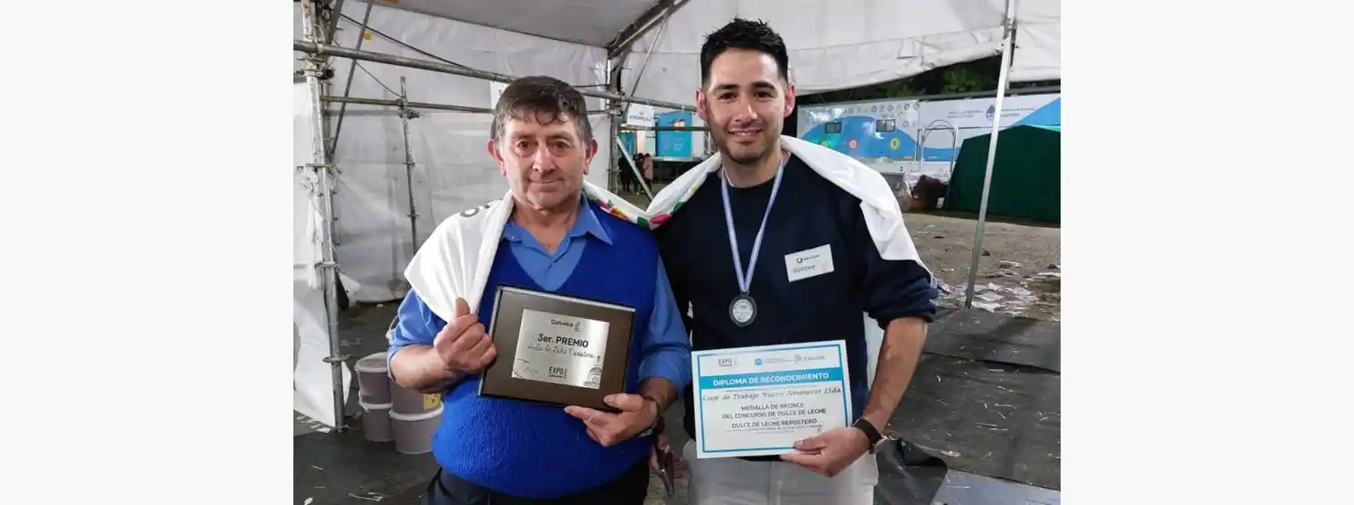 La Cooperativa Nuevo Amanecer ganó el tercer puesto en el concurso de la Fiesta del Dulce de Leche