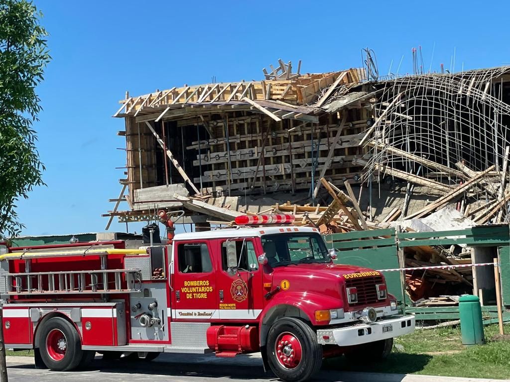 Tigre: Derrumbe en una obra en construcción en Nordelta