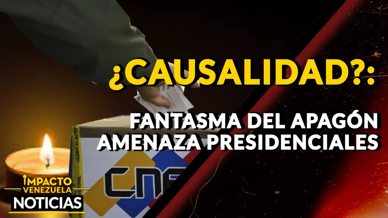 ¿CAUSALIDAD? Fantasma del apagón amenaza presidenciales – VIDEO