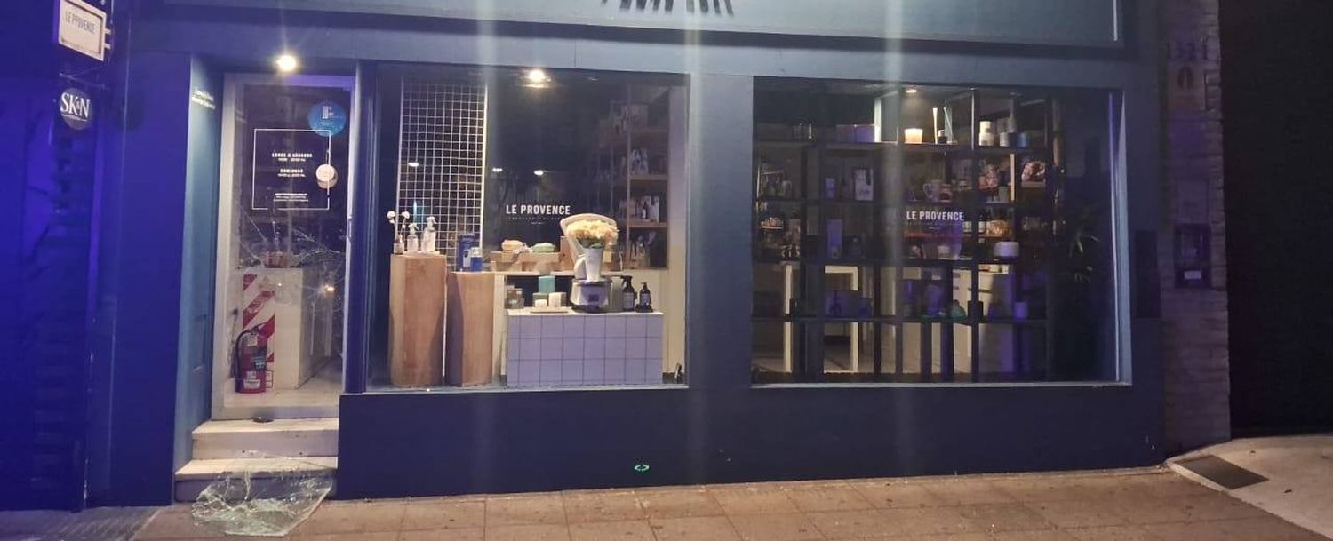 Destruyó la puerta de un comercio de la zona Güemes para robar