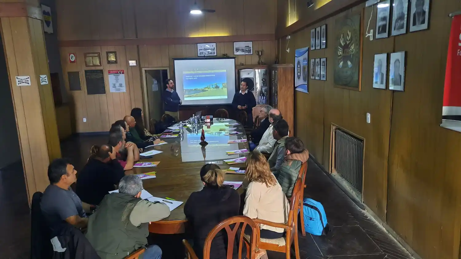 Uno de los talleres participativos en la Liga Deportiva, en 2023.