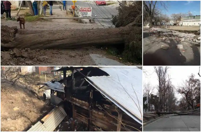 Las imágenes más impactantes del viento Zonda que castigó a Mendoza