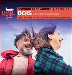 Liebre de Marzo presenta “DOIS”, un drama en portugués que apuesta a la expresión corporal