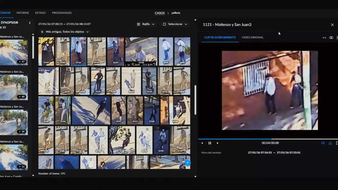 El sistema de videovigilancia Lince fue determinante para atrapar a una banda que cometía robos en Rosario