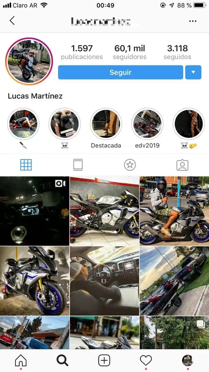 Un motoquero se filmó andando a casi 300 kms por hora en Panamericana