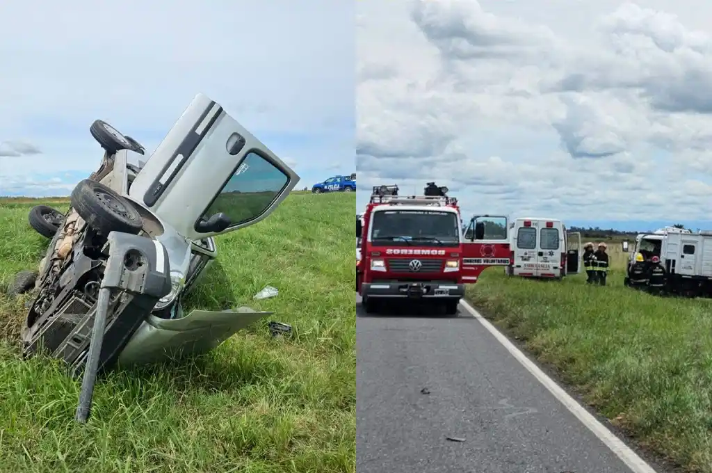 Impactante choque en Ruta 34 entre un camión y una camioneta: una persona fue hospitalizada