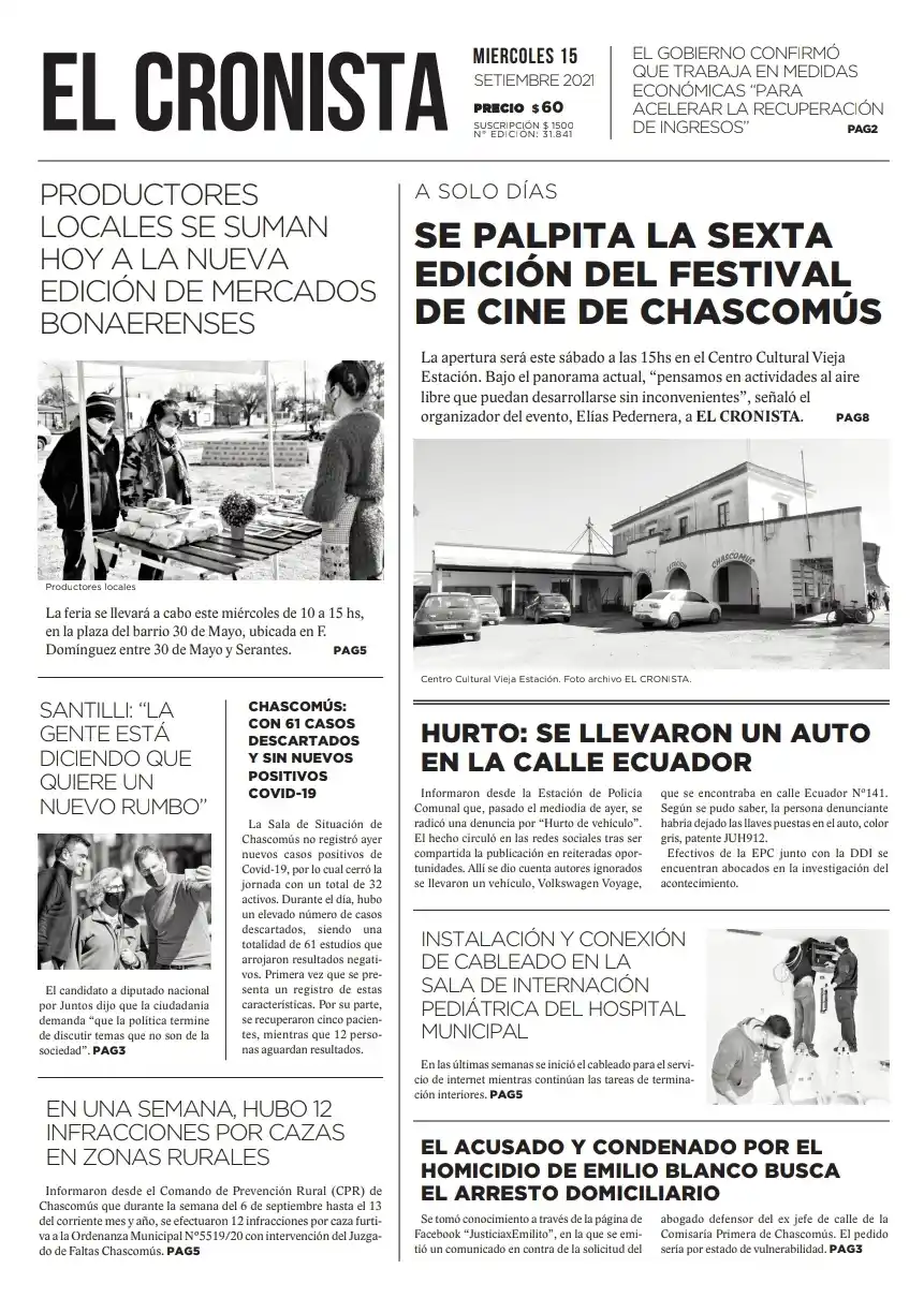 Tapa 15 setiembre 2021