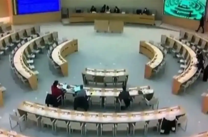 Papelón de Victoria Donda en la ONU: viajó a Suiza para hablar ante un auditorio vacío