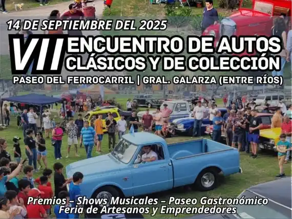 General Galarza se prepara para vivir el VII Encuentro de Autos Clásicos y de Colección