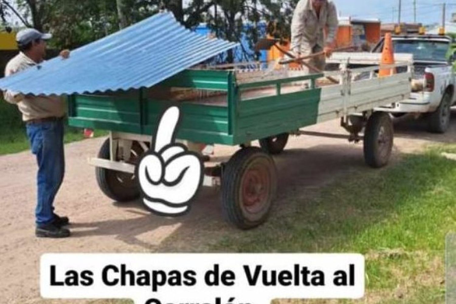 La Municipalidad de Ceres recuperó las chapas entregadas por la tormenta que pretendían ser vendidas en redes