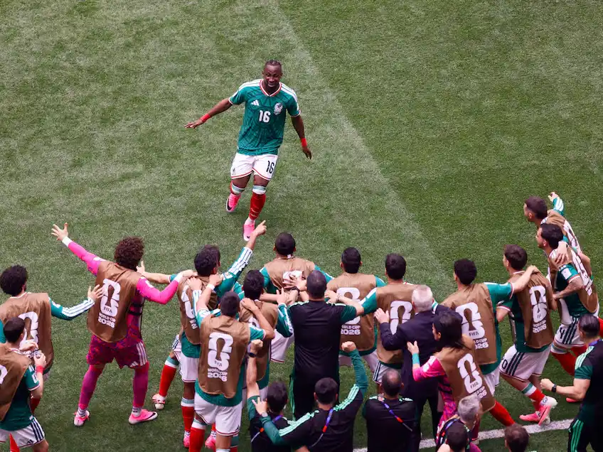 México histórico y mundialista. Foto: REUTERS/Raquel Cunha