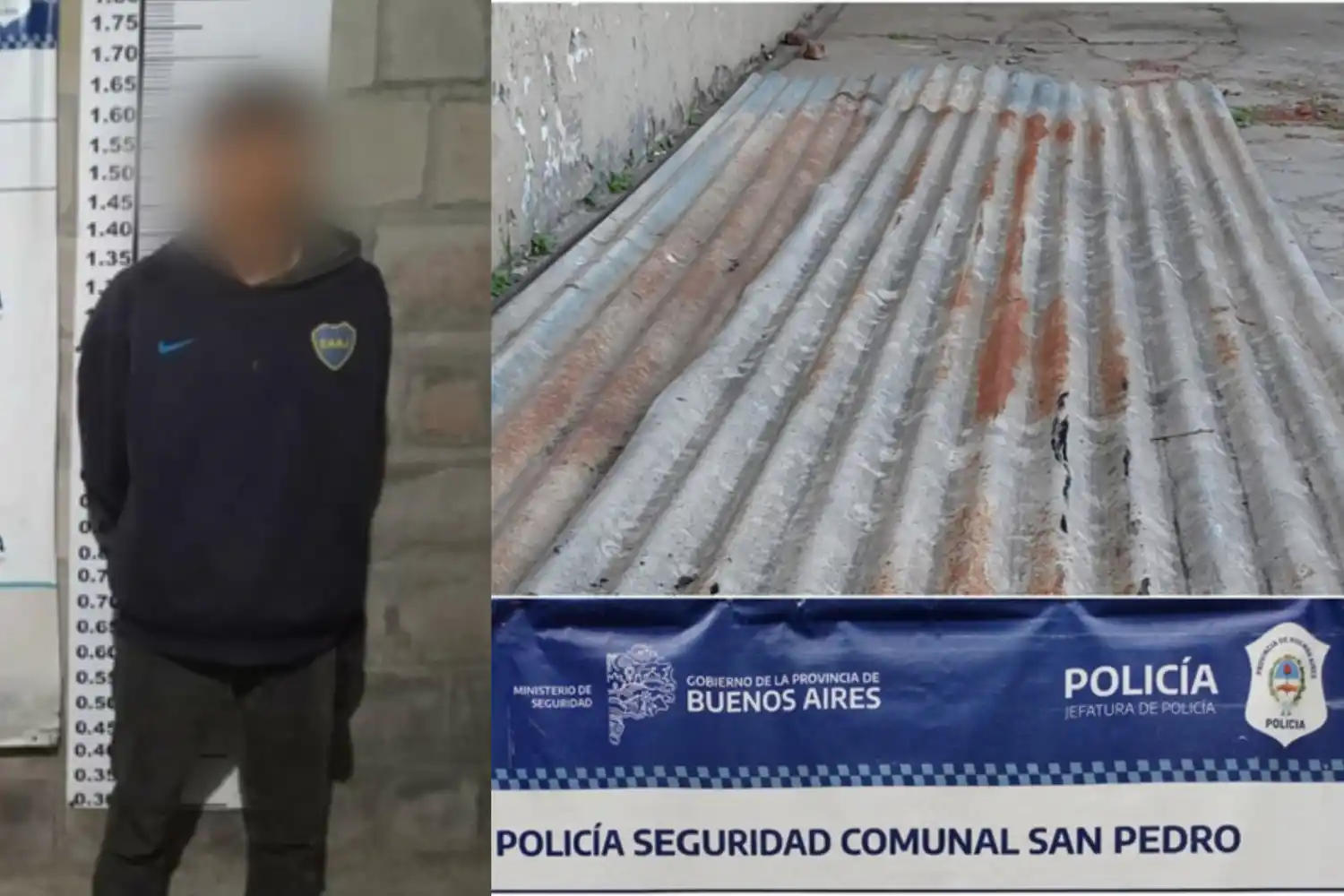 Tres delincuentes intentaron robar chapas del predio del grupo Scout: un detenido