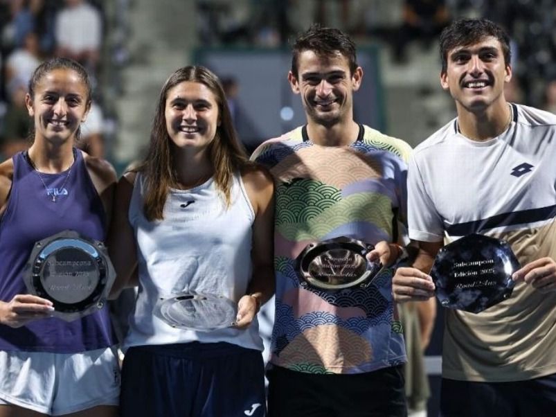 Los finalistas del Road to Australia en el Bs As Lawn Tennis.Foto:ESPN