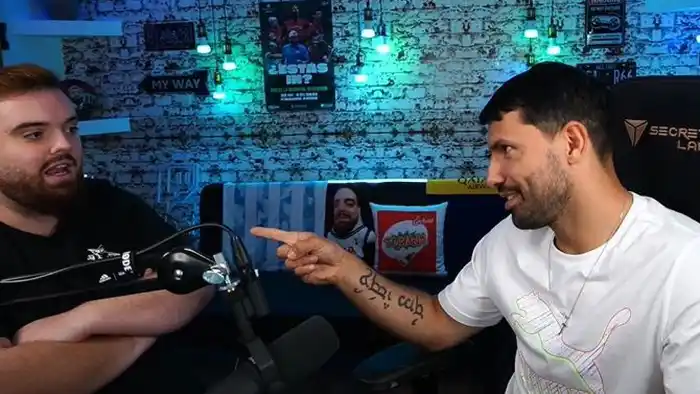"Siempre caes", la broma de Agüero al streamer español Ibai Llanos