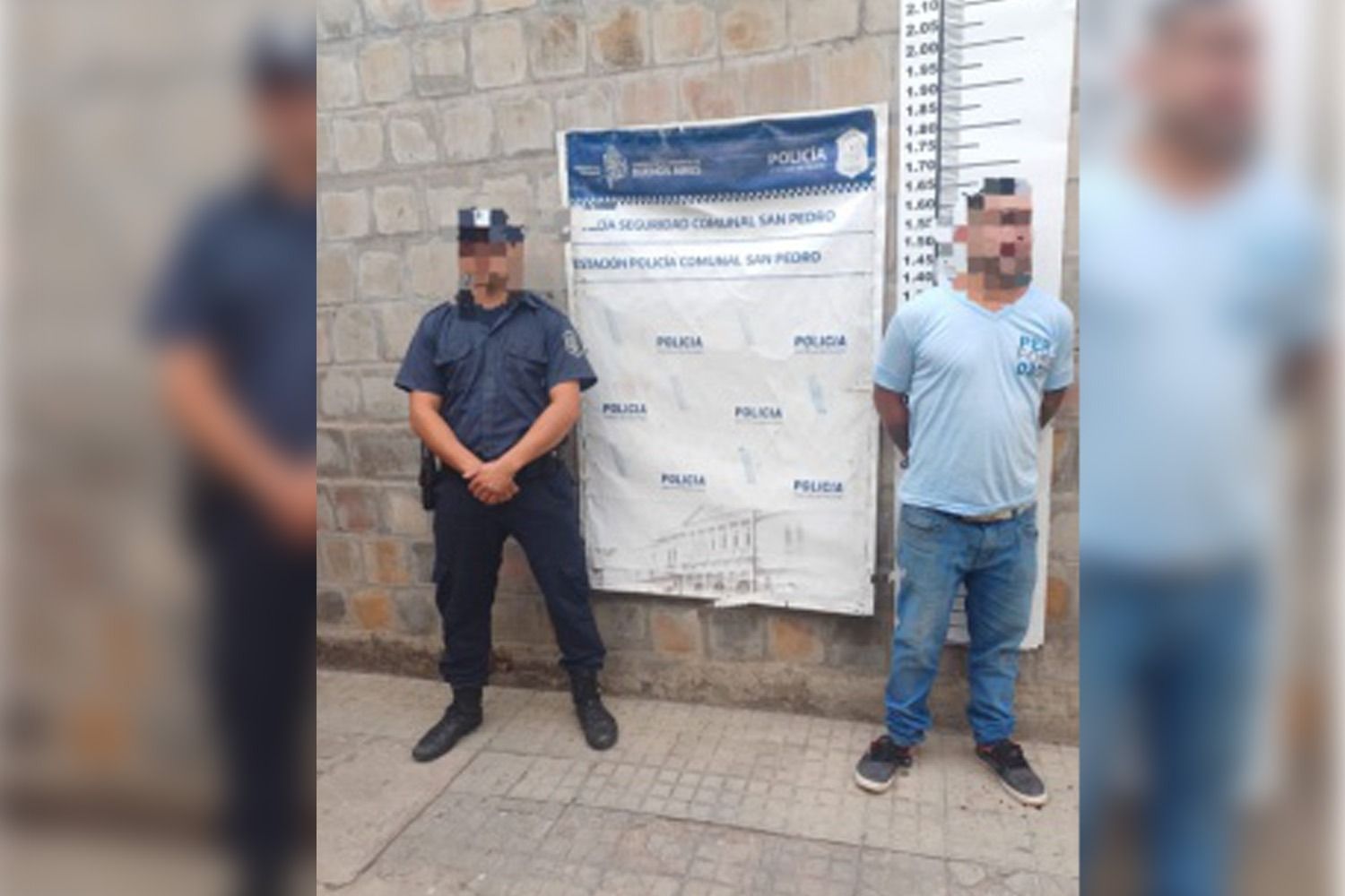 Vecina alerta, garrafa rescatada y un ladrón apresado