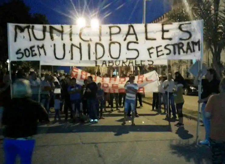 Trabajadores municipales de Diamante realizan medidas de fuerza por reapertura de paritaria